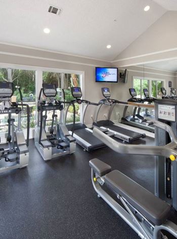 Fitness Center With Modern Equipment at Promenade at Carillon, St. Petersburg